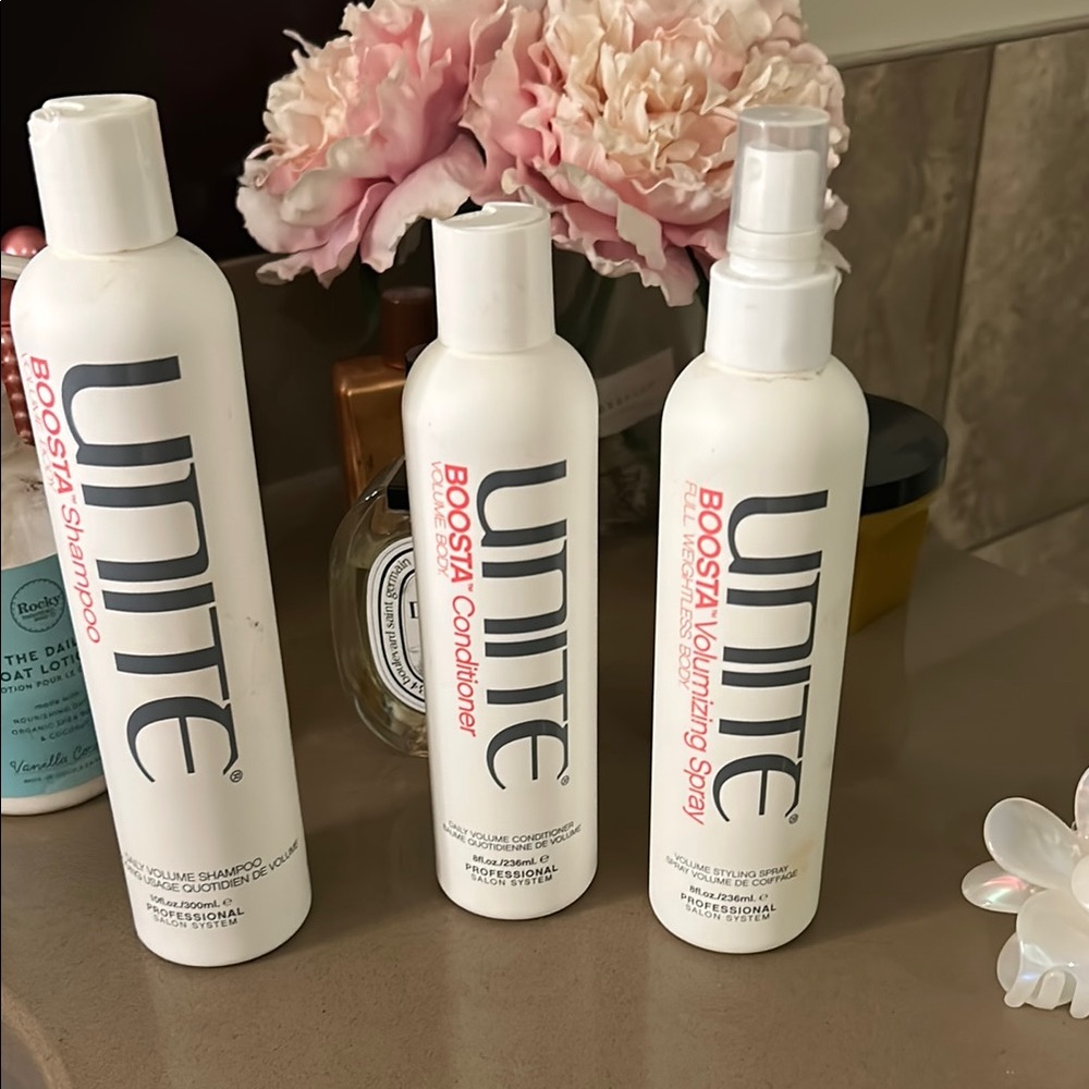 Unite Hair Care Set - Shampoo, Conditioner, Volumizing Spray